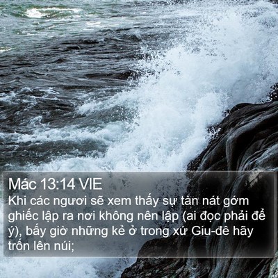 Mác 13:14 VIE Bible Verse Image