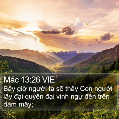 Mác 13:26 VIE Bible Verse Image