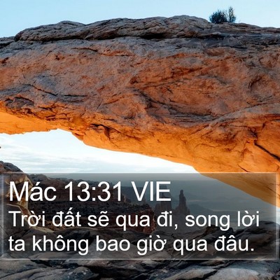 Mác 13:31 VIE Bible Verse Image