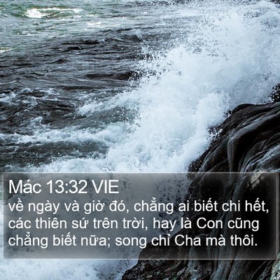 Mác 13:32 VIE Bible Verse Image