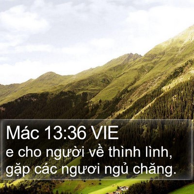Mác 13:36 VIE Bible Verse Image