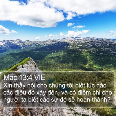 Mác 13:4 VIE Bible Verse Image