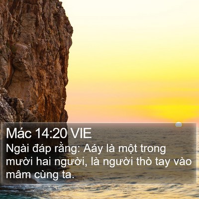 Mác 14:20 VIE Bible Verse Image