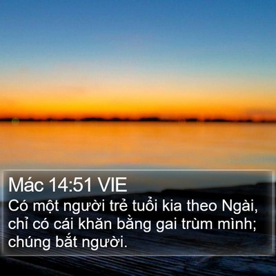Mác 14:51 VIE Bible Verse Image