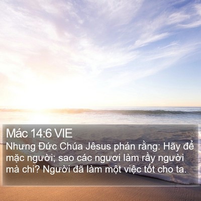 Mác 14:6 VIE Bible Verse Image