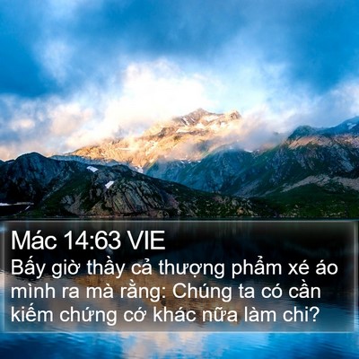 Mác 14:63 VIE Bible Verse Image