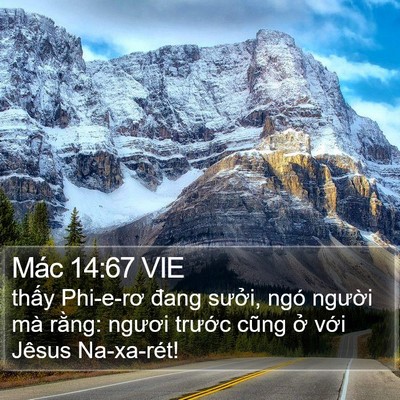 Mác 14:67 VIE Bible Verse Image