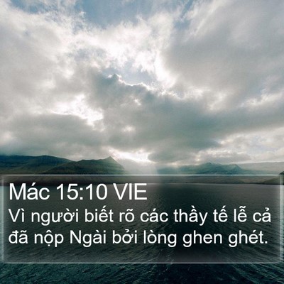 Mác 15:10 VIE Bible Verse Image