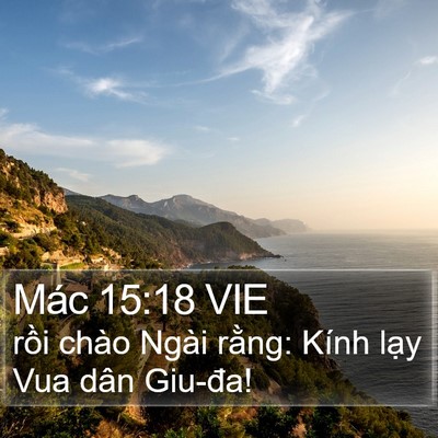 Mác 15:18 VIE Bible Verse Image