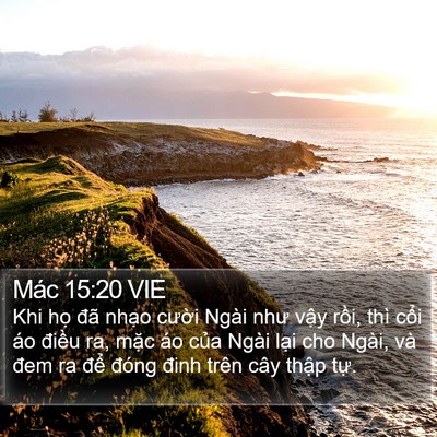 Mác 15:20 VIE Bible Verse Image