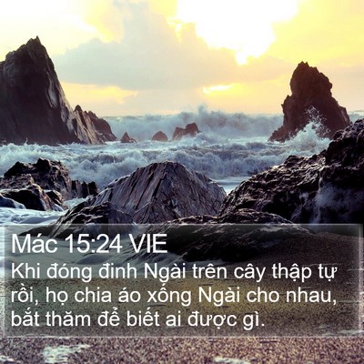 Mác 15:24 VIE Bible Verse Image
