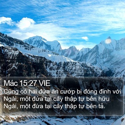 Mác 15:27 VIE Bible Verse Image