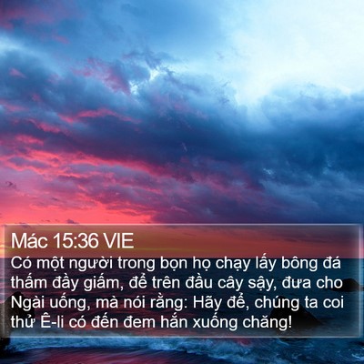 Mác 15:36 VIE Bible Verse Image