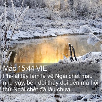 Mác 15:44 VIE Bible Verse Image
