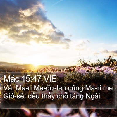 Mác 15:47 VIE Bible Verse Image