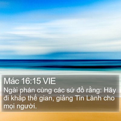 Mác 16:15 VIE Bible Verse Image