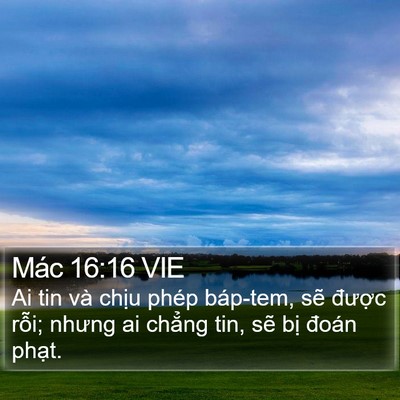 Mác 16:16 VIE Bible Verse Image