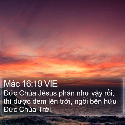 Mác 16:19 VIE Bible Verse Image