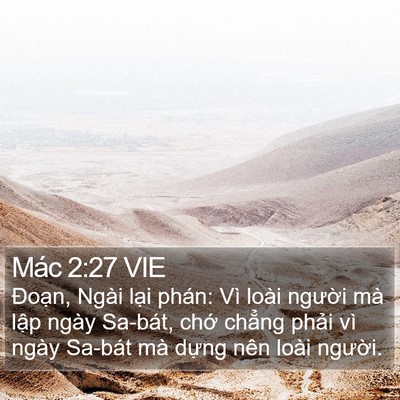 Mác 2:27 VIE Bible Verse Image