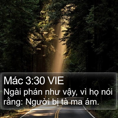 Mác 3:30 VIE Bible Verse Image
