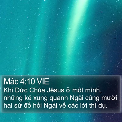 Mác 4:10 VIE Bible Verse Image