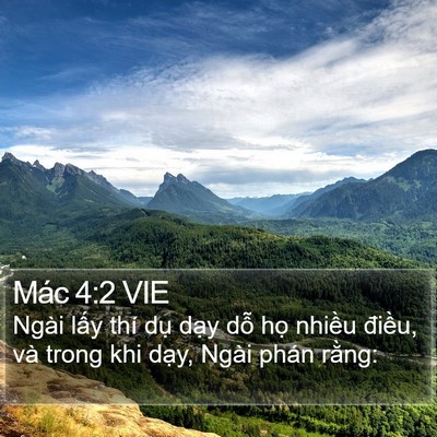 Mác 4:2 VIE Bible Verse Image