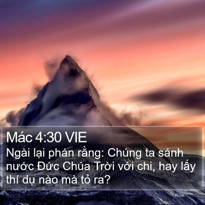 Mác 4:30 VIE Bible Verse Image