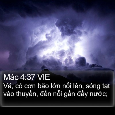 Mác 4:37 VIE Bible Verse Image