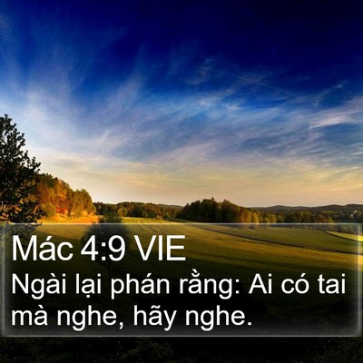 Mác 4:9 VIE Bible Verse Image