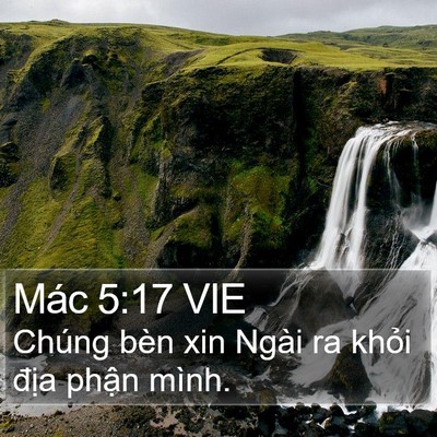 Mác 5:17 VIE Bible Verse Image