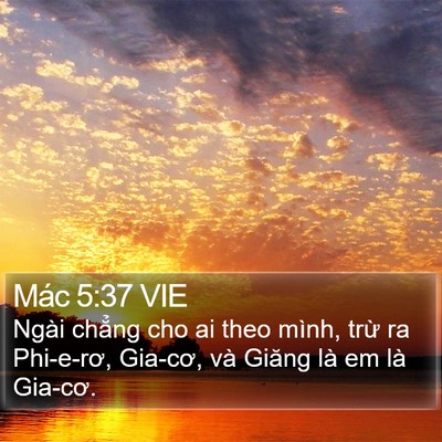 Mác 5:37 VIE Bible Verse Image