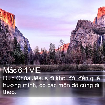 Mác 6:1 VIE Bible Verse Image