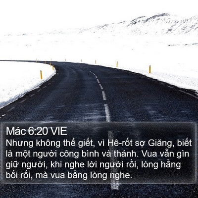 Mác 6:20 VIE Bible Verse Image