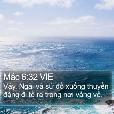Mác 6:32 VIE Bible Verse Image