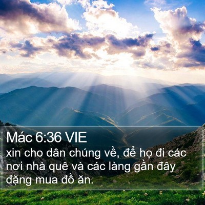 Mác 6:36 VIE Bible Verse Image