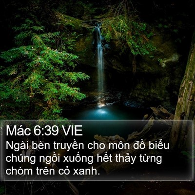 Mác 6:39 VIE Bible Verse Image