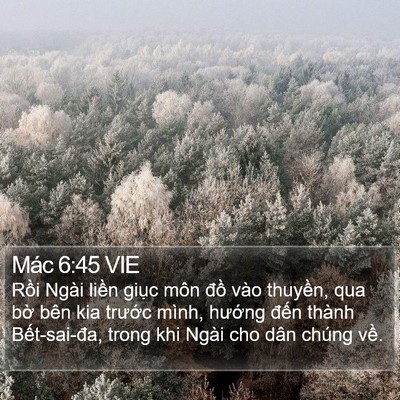 Mác 6:45 VIE Bible Verse Image