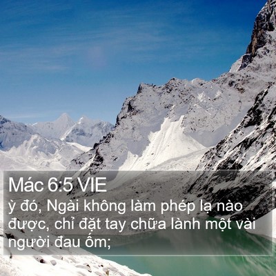 Mác 6:5 VIE Bible Verse Image