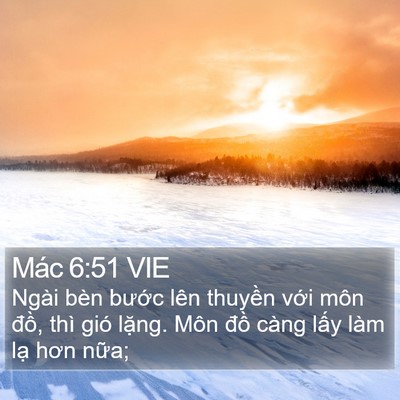 Mác 6:51 VIE Bible Verse Image