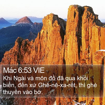 Mác 6:53 VIE Bible Verse Image