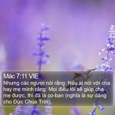 Mác 7:11 VIE Bible Verse Image