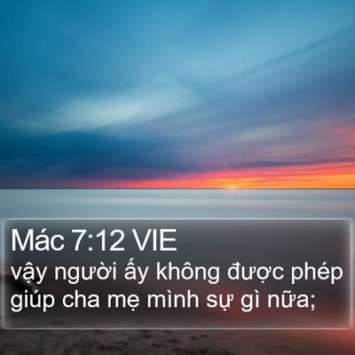 Mác 7:12 VIE Bible Verse Image