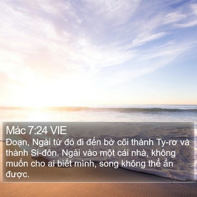 Mác 7:24 VIE Bible Verse Image