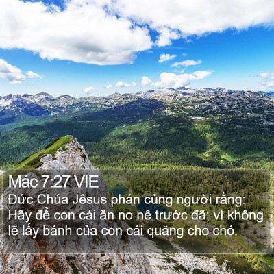 Mác 7:27 VIE Bible Verse Image