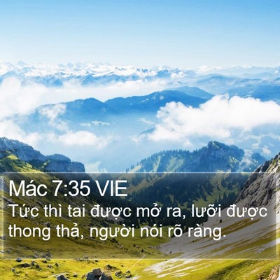 Mác 7:35 VIE Bible Verse Image