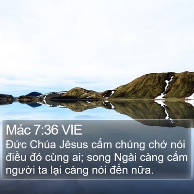 Mác 7:36 VIE Bible Verse Image