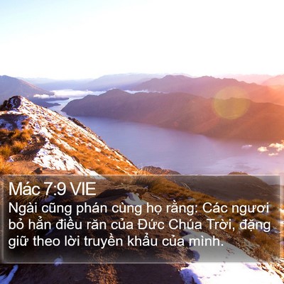 Mác 7:9 VIE Bible Verse Image
