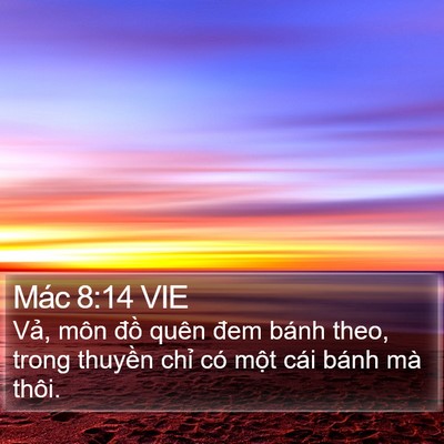 Mác 8:14 VIE Bible Verse Image