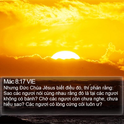 Mác 8:17 VIE Bible Verse Image