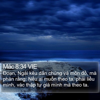 Mác 8:34 VIE Bible Verse Image